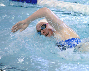 Connecticut College Swim Team in the 2010 NESCACs