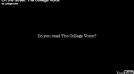 On the Street: The College Voice
