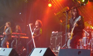 The band Europe rocking out. Photo from web.