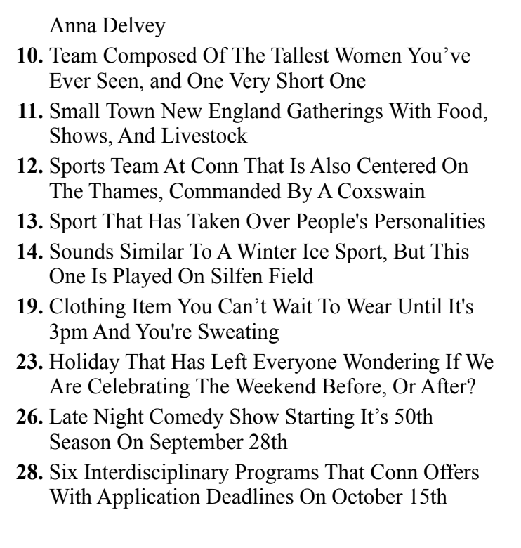 Crossword: Fall is Here The College Voice