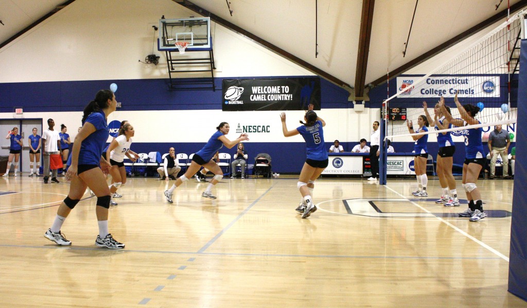Tufts Downs Volleyball in NESCAC Quarters Camels hope for NCAA bid to